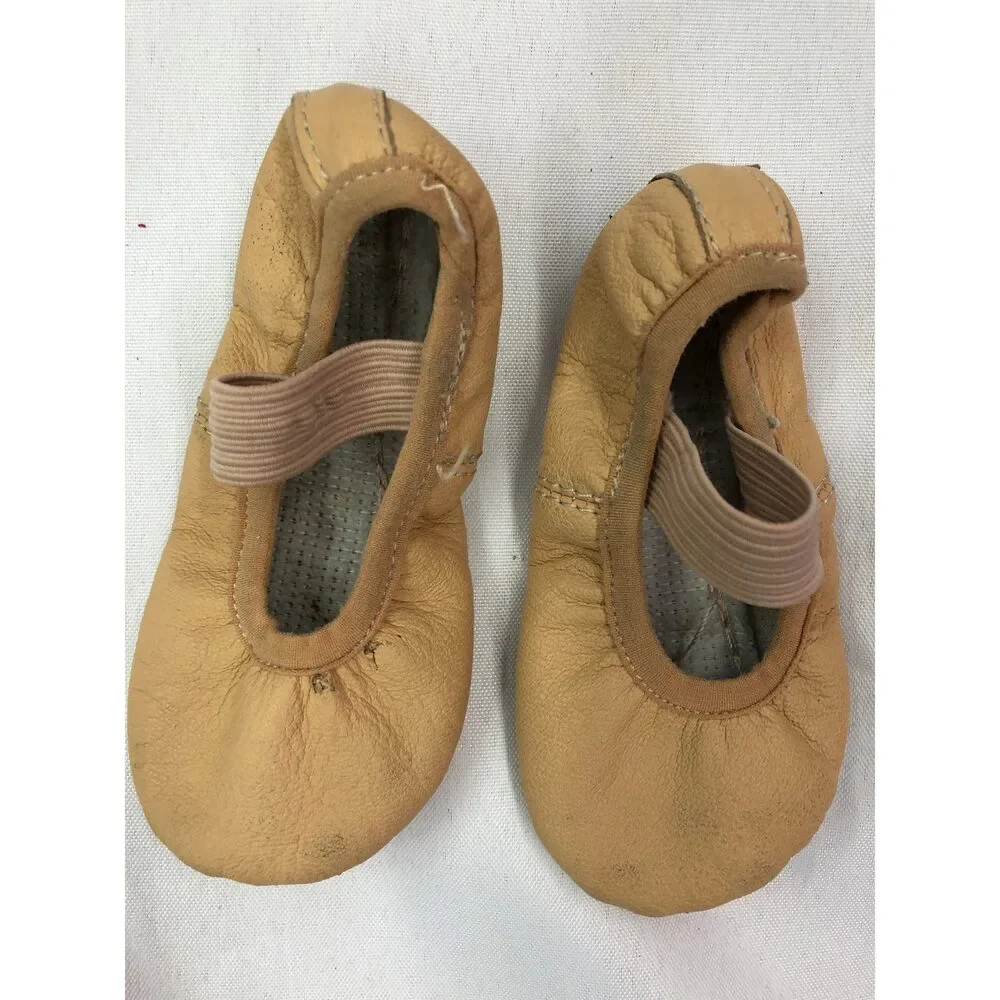 Pre-Owned Dance Ballet Shoes Pink Toddler Child 6M DUX Dance Full Sole